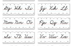 Worksheet ~ Alphabet Line Cursive Handwriting Bulletin Board