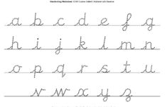 Worksheet ~ Cursive Alphabet Sheet Worksheet Dotted Letters