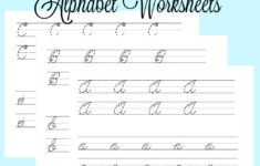 Worksheet ~ Cursive Alphabet Worksheets Teach Beside Me