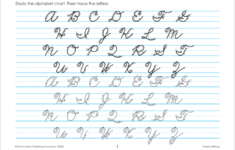 Worksheet ~ Cursive Writing Alphabet Template Printable