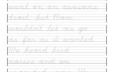 Worksheet ~ Cursive Writing Worksheets For 3Rd Grade