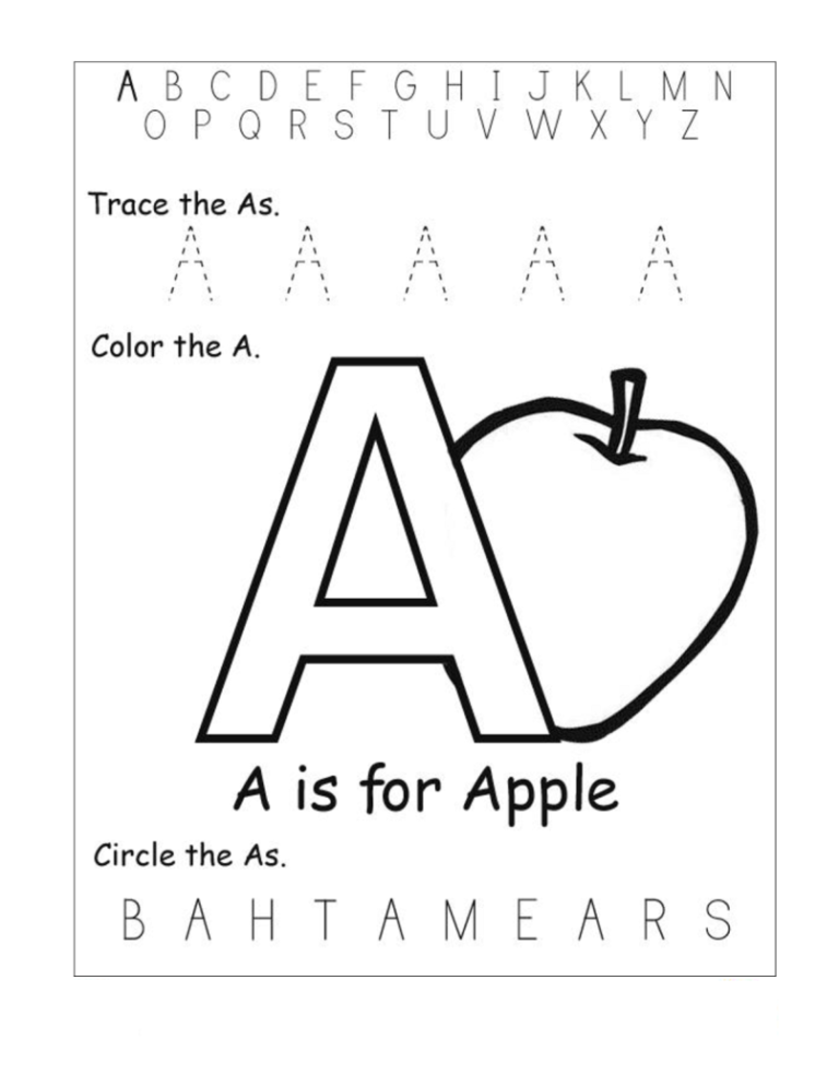 Letter I Worksheets For Pre K