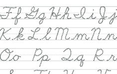 Worksheet ~ Free Cursive Alphabetintable Booklet Template