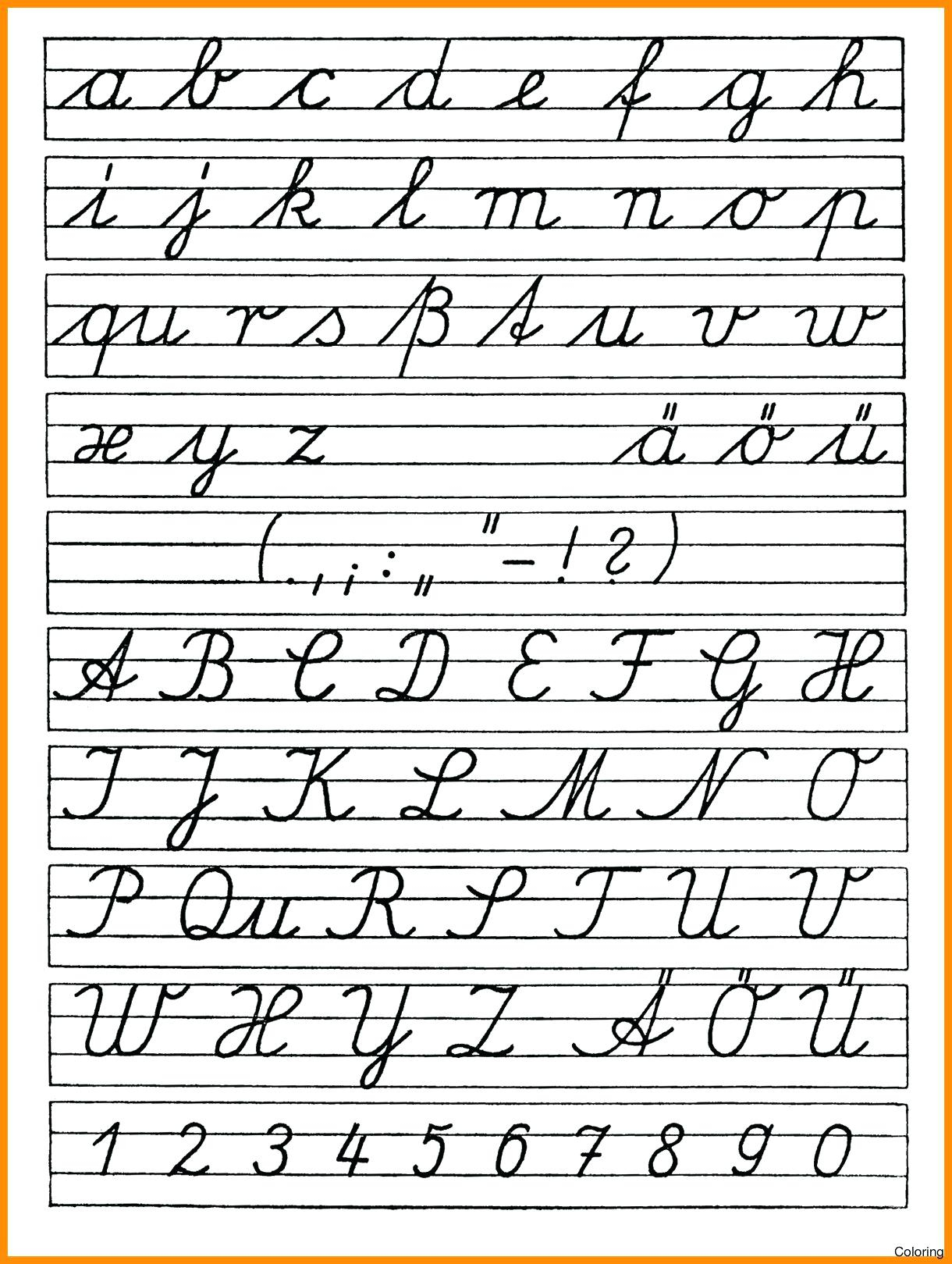 Cursive Alphabet Uppercase And Lowercase Chart AlphabetWorksheetsFree