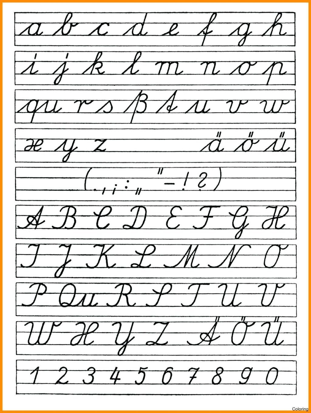 Cursive Alphabet Exercises | AlphabetWorksheetsFree.com