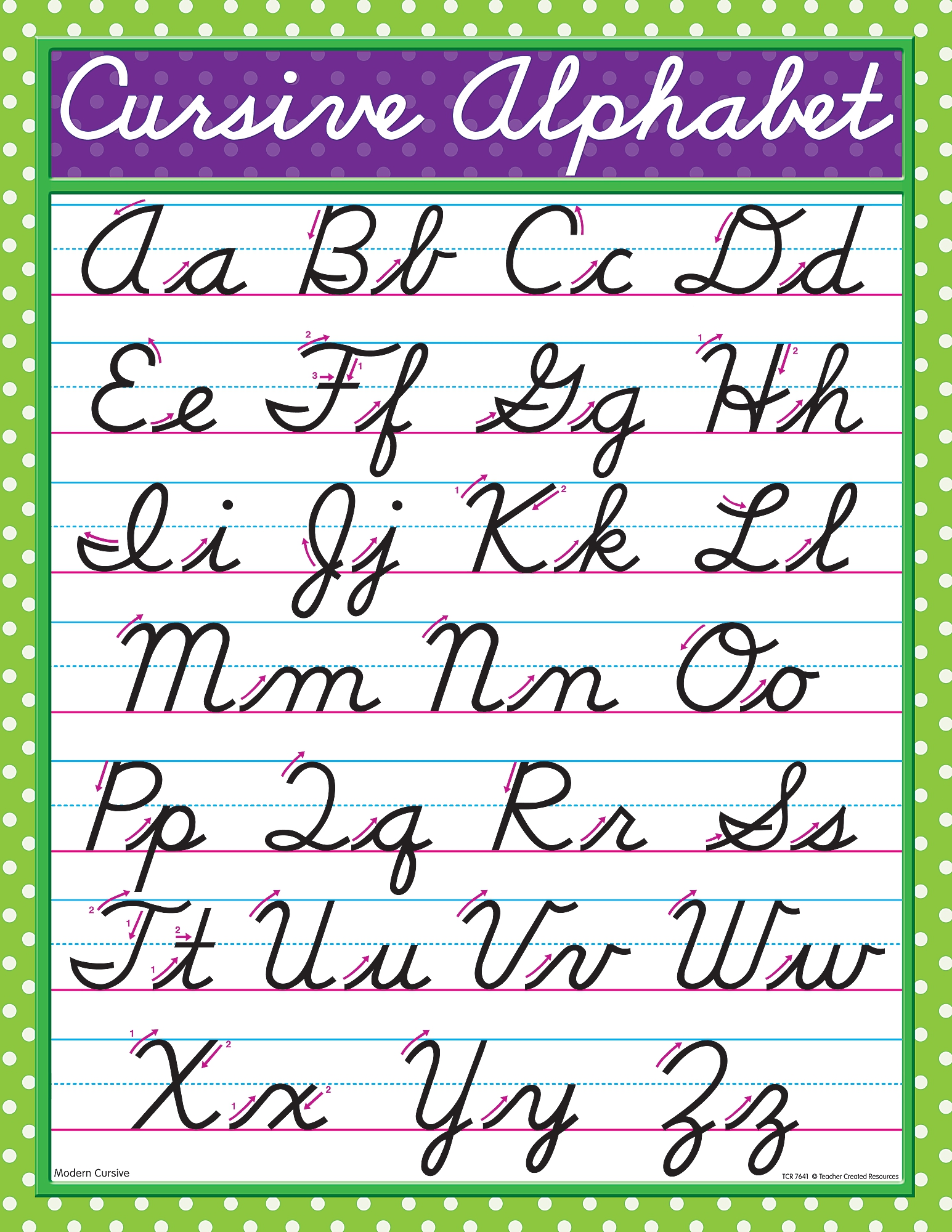 Cursive Alphabet Chart Printable AlphabetWorksheetsFree