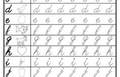 Worksheet ~ Staggering Freeble Cursive Alphabet Image