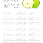 Worksheets : Apple Word Tracing Worksheet Worksheets Name Throughout Name Tracing Worksheets For Kindergarten