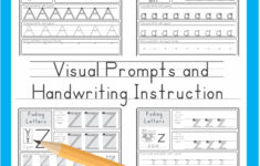 Worksheets : Visual Prompts And Handwriting Instruction inside Letter Tracing Resources