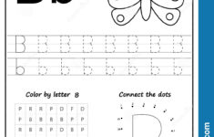 Writing Letter Worksheet Alphabet Exercises Game Kids Task within Letter B Worksheets For Nursery