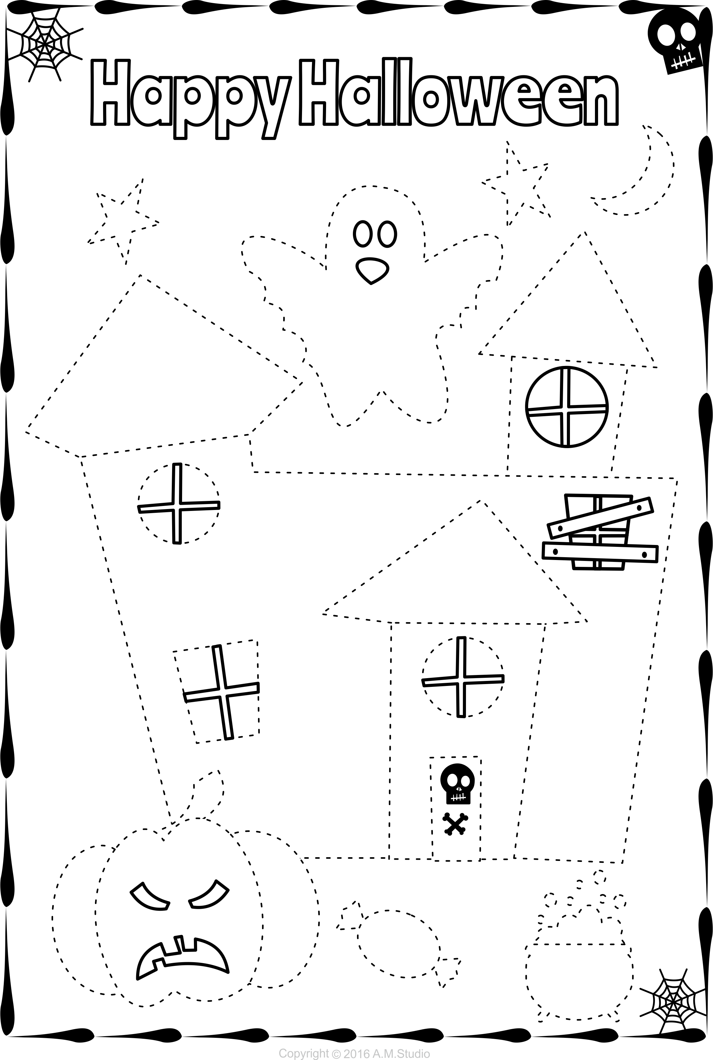 Halloween Themed A z Letter Tracing Worksheets AlphabetWorksheetsFree