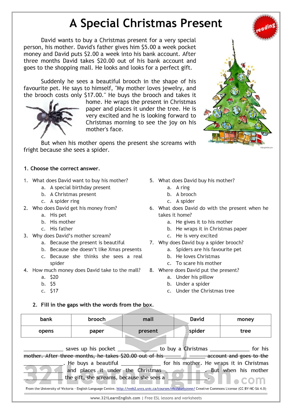 English Worksheets Intermediate