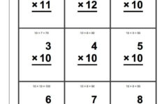 42 Printable Math Flash Cards Multiplication In 2020 | Math