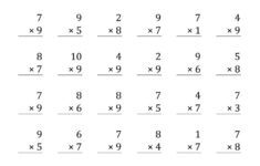 55 Fantastic Third Grade Multiplication Worksheets Picture