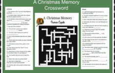 A Christmas Memorytruman Capote. A Lesson Activity To