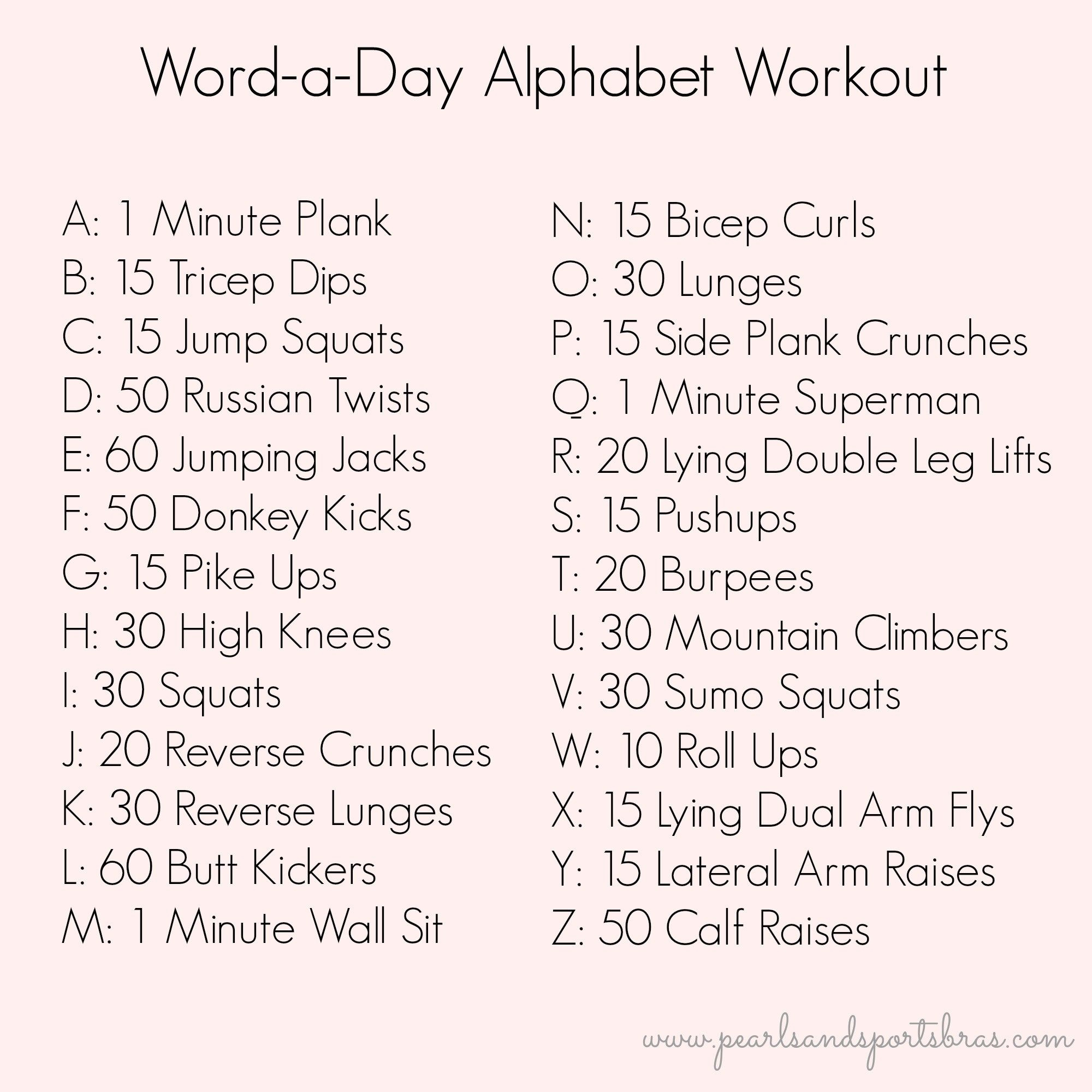 Alphabet Exercises Workout AlphabetWorksheetsFree