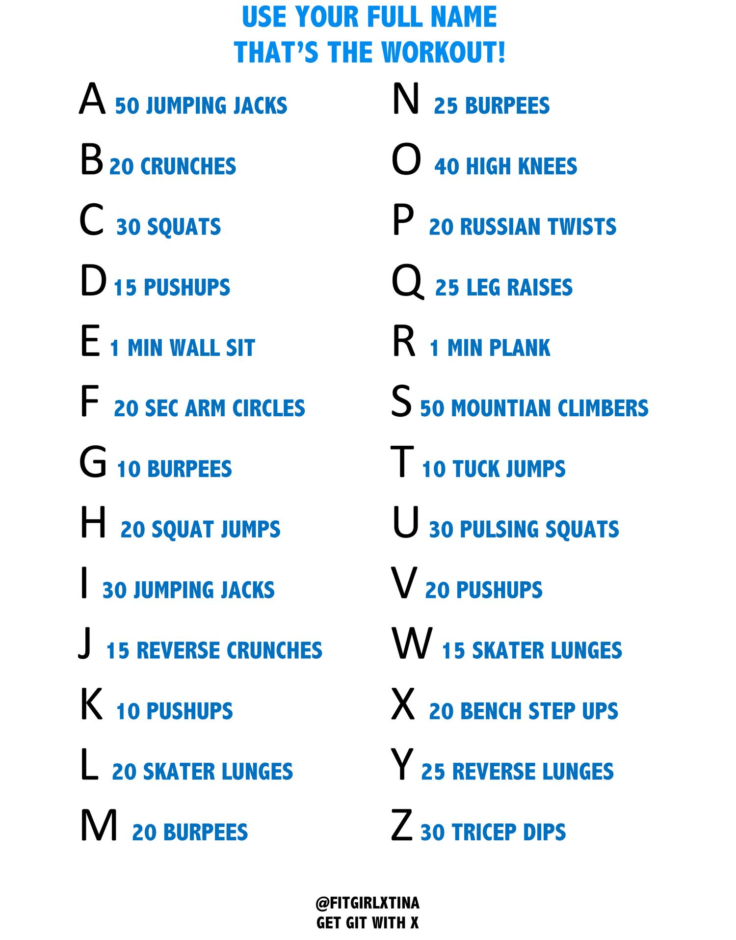 Alphabet Exercises Workout AlphabetWorksheetsFree