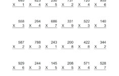 Awesome Fourth Grade Math Worksheets Multiplication Photo