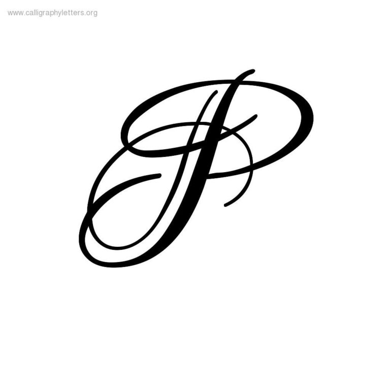 Calligraphy-Letter-P (1024×1024) | Lettering Alphabet ...