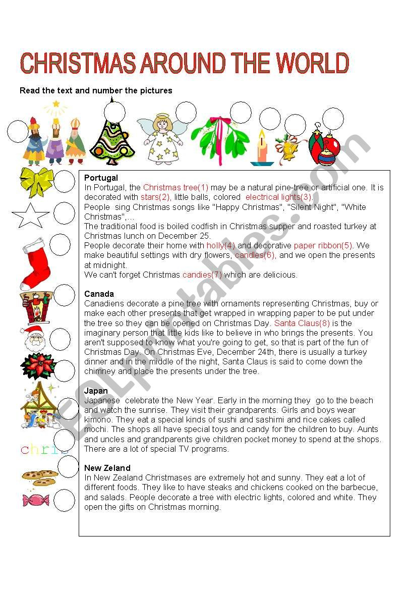 Holidays Around The World Free Printables