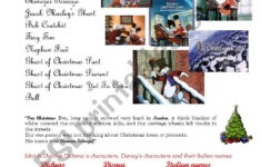 Christmas Carol Esl Worksheetcustomer Worksheets