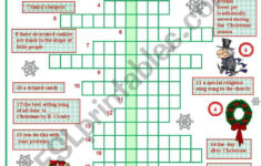 Christmas Crossword - Esl Worksheetszilvi