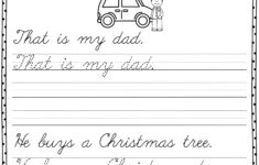 Christmas Cursive Handwriting Practice Has 25 Pages Of