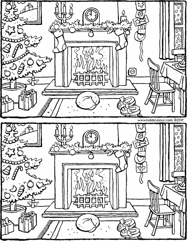 Christmas Spot The Difference Worksheet AlphabetWorksheetsFree