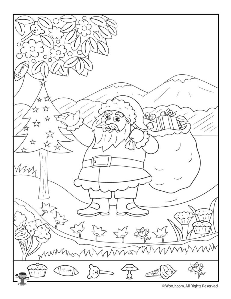 Christmas Hidden Pictures Printables For Kids Woo! Jr