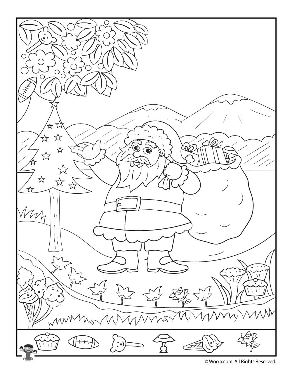 Free Printable Christmas Hidden Pictures Worksheets 