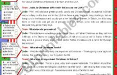 Christmas In Britain And In The Usa - Esl Worksheetmena22