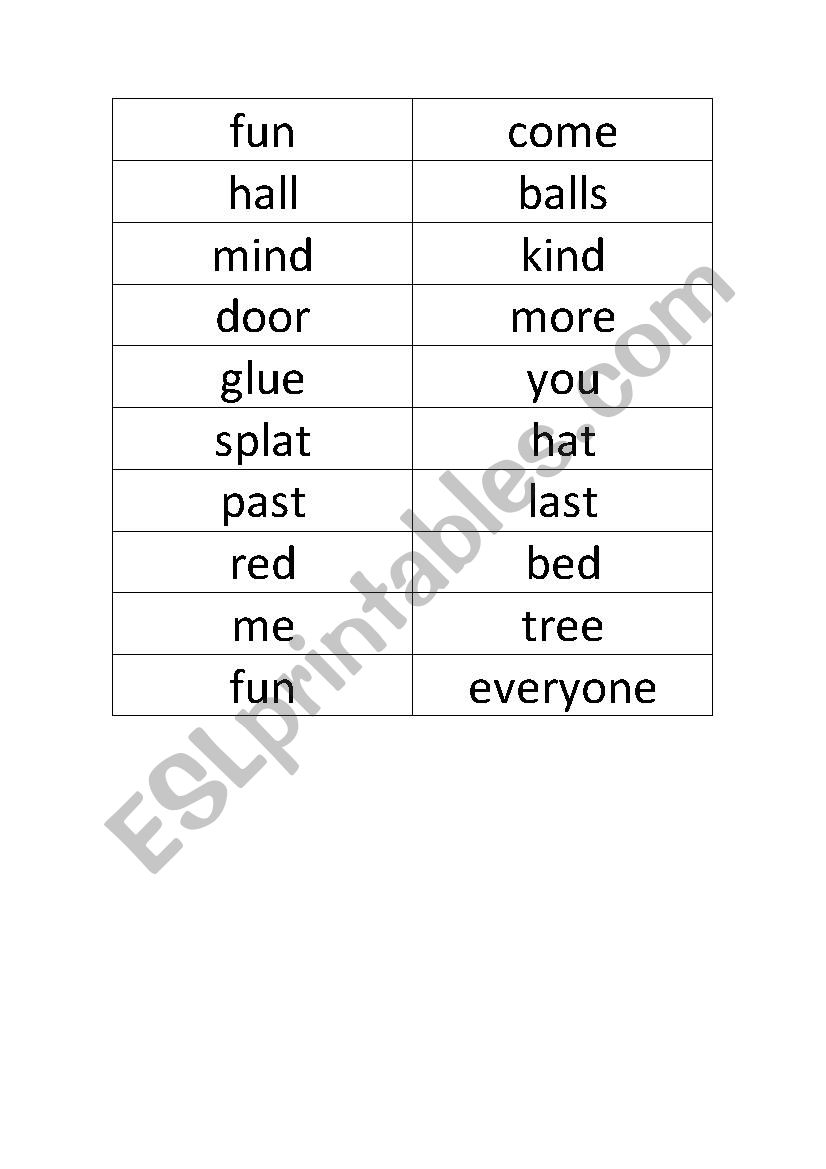 Christmas Rhyming Words Worksheet AlphabetWorksheetsFree