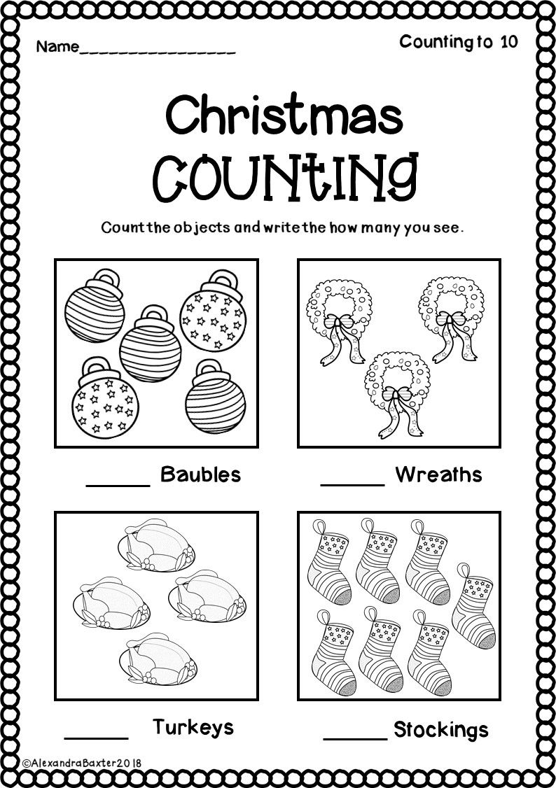 1st Grade Math Christmas Worksheets AlphabetWorksheetsFree