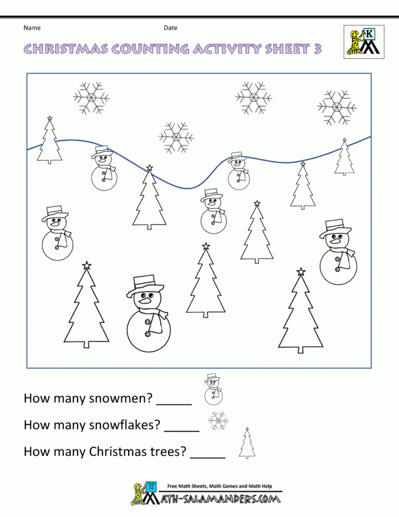 Christmas Maths Worksheets