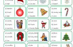 Christmas Vocabulary Quiz | Christmas Worksheets, Vocabulary