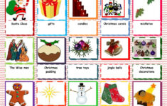 Christmas Vocabulary Worksheet