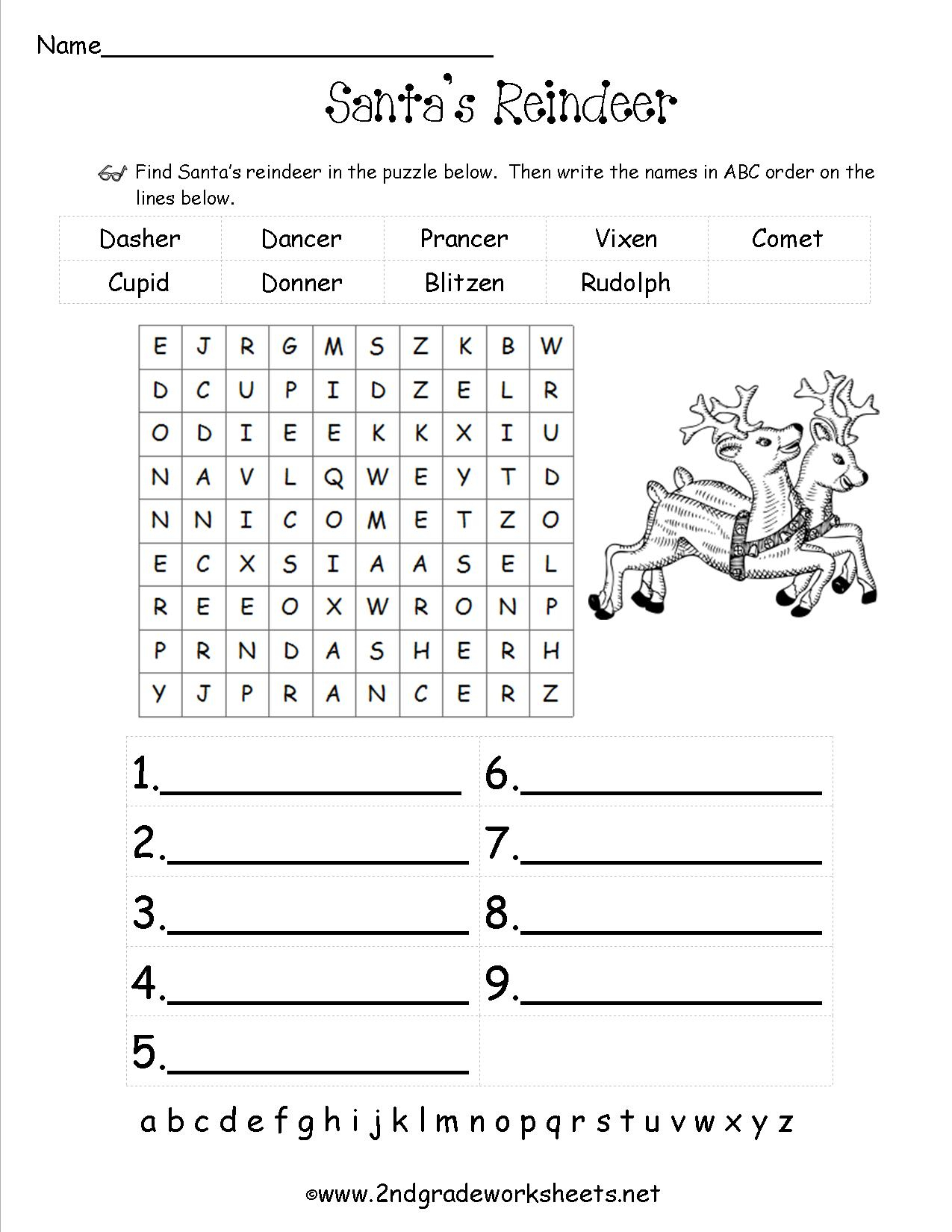 Language Arts 1st Grade Worksheet