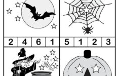 Coloring Book Printable Preschool Halloween Counting