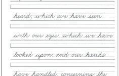 Coloring Pages Worksheets Incredible Printable Cursive