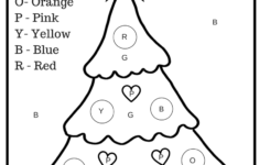 Colorletter Christmas Tree Free Printable Worksheet