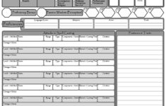 Condensed 5E Character Sheet - Dungeon Masters Guild