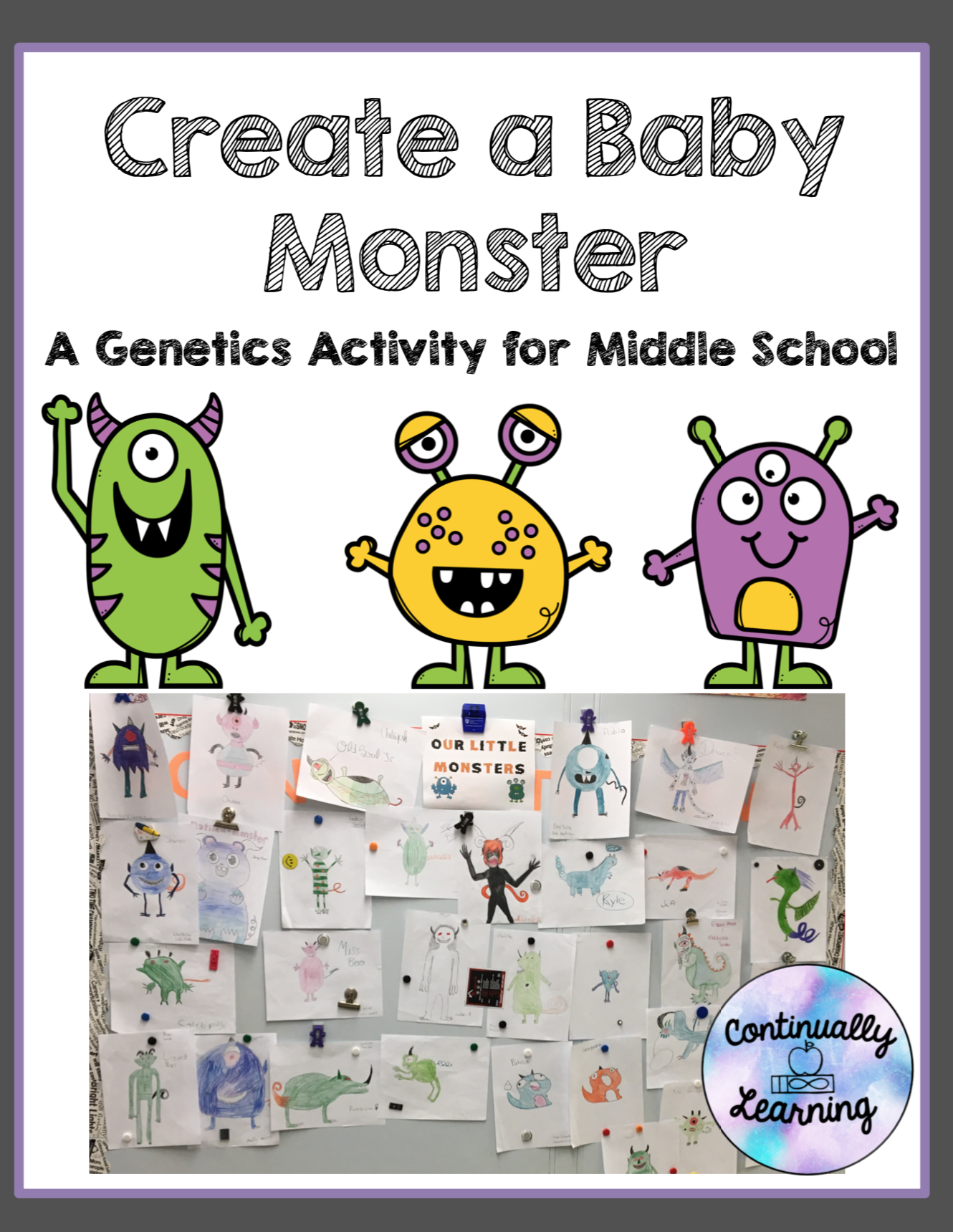 Halloween Monster Genetics Worksheet A AlphabetWorksheetsFree