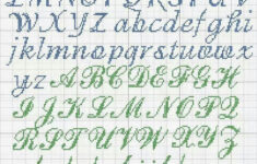 Cross Stitch Alphabet Cursive