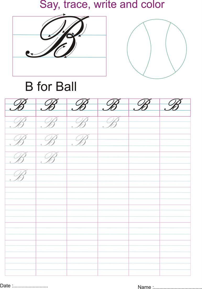 Cursive Writing Worksheets Sentences