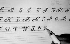 Cursive Writing A2Z (Capital Letter)Learn Calligraphy In Easy Steps