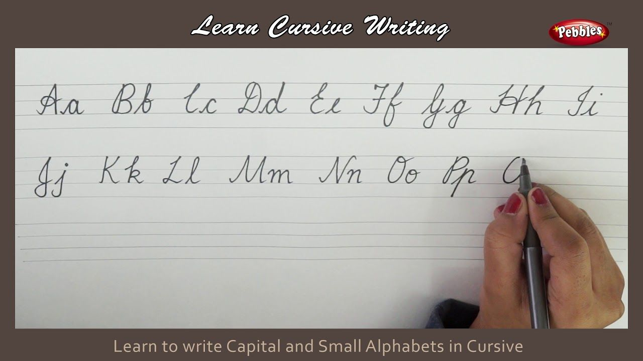 Cursive Alphabet A To Z Capital And Small AlphabetWorksheetsFree