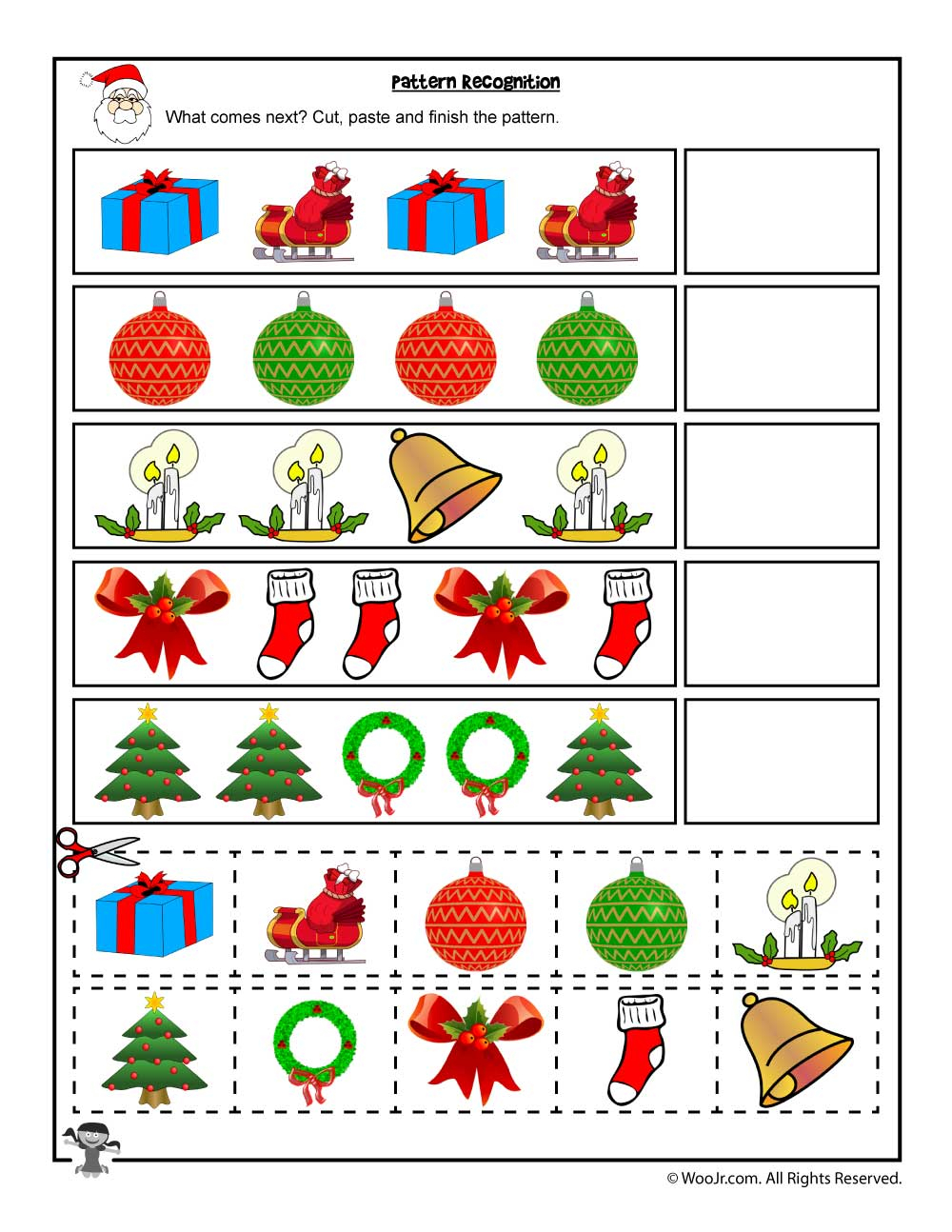 Free Christmas Worksheets For Preschoolers
