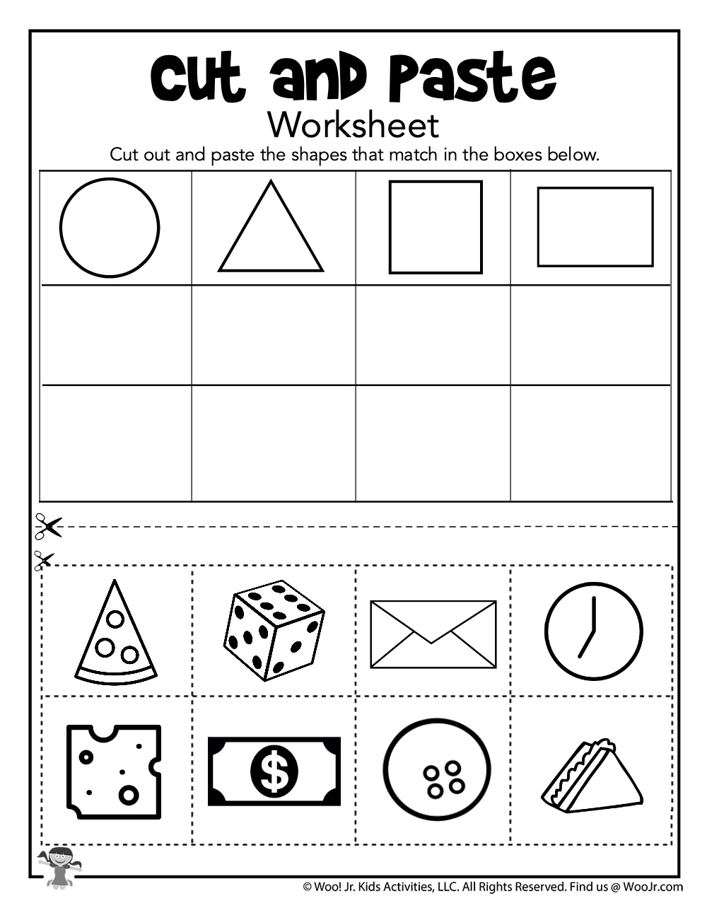 Matching Shapes With Objects Worksheets