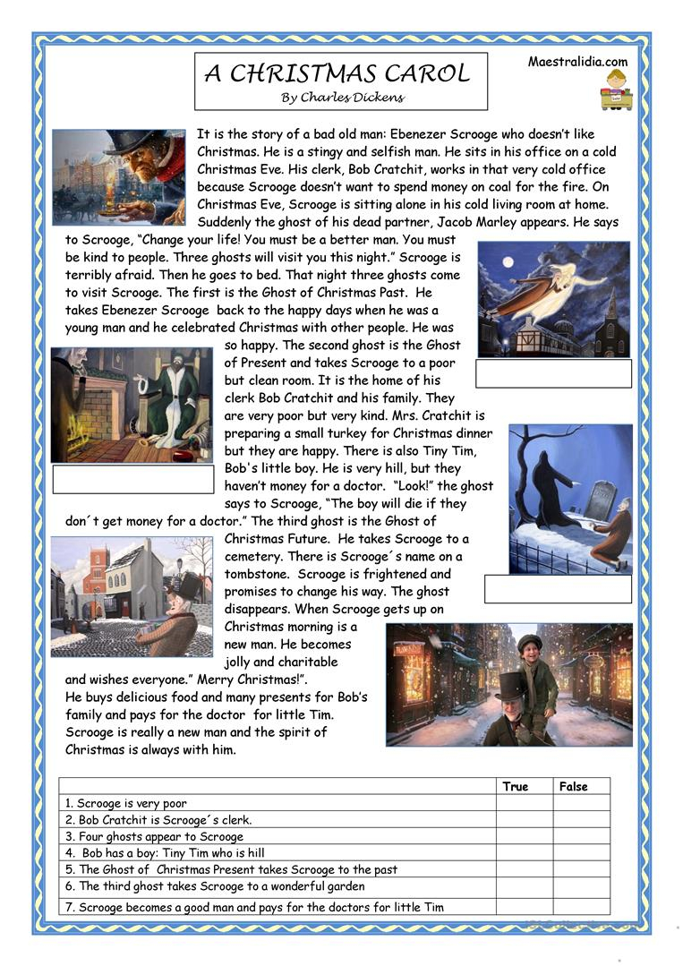 A Christmas Carol Characters Worksheet AlphabetWorksheetsFree