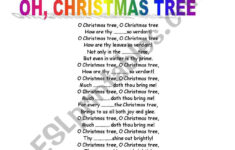 English Worksheets: Christmas Tree